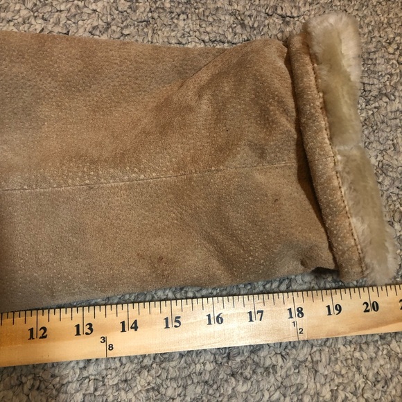 Outbrook Suede Leather and Sherpa Lined Jacket Size Large - Picture 12 of 15